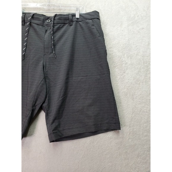 Lot Of 2 Hang Ten Board Shorts Men 40 Tan Dark Gray Polyester Pockets Drawstring - Picture 4 of 16